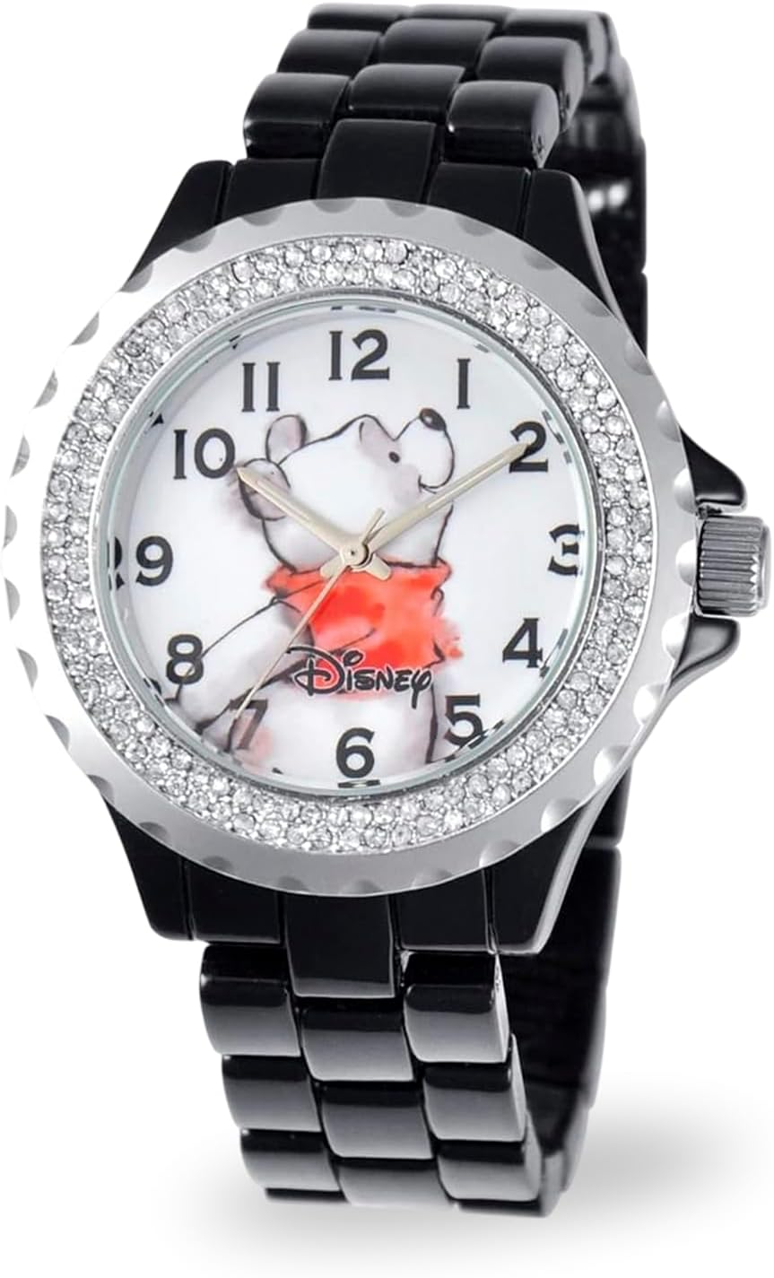 Disney Adult Enamel Sparkle Analog Quartz Bracelet...