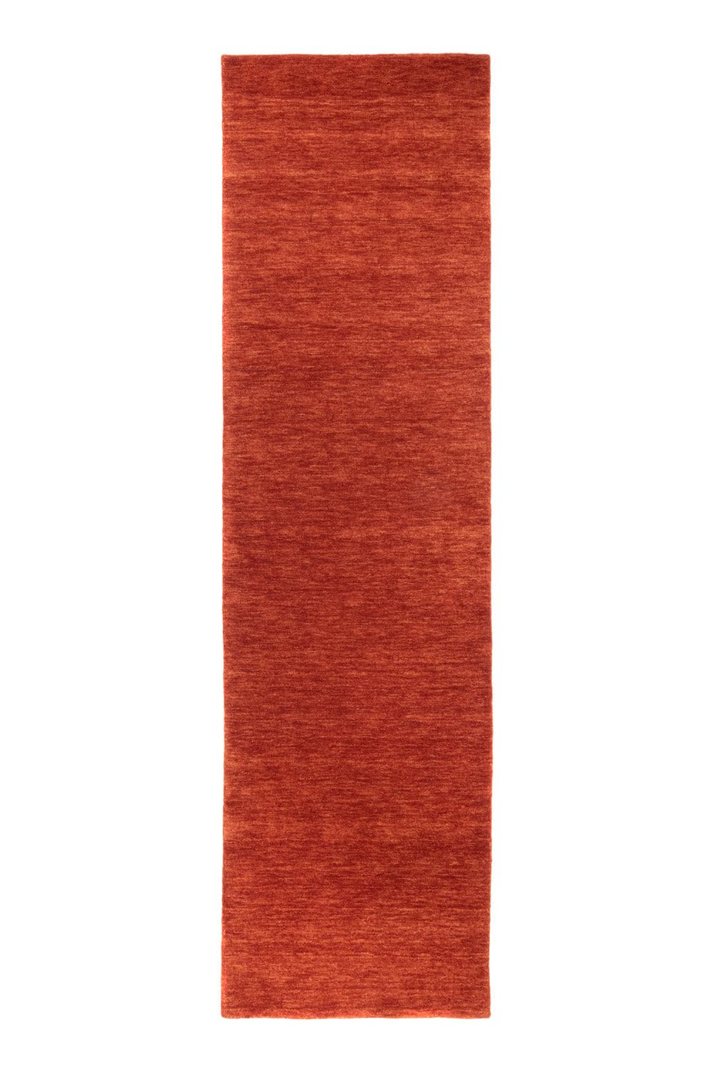 Morgenland Indo Gabbeh Naturals Teppich Handgewebt 100% Schurwolle Einfarbig Dunkelcamel 200 x 80 cm Läufer Flur, Schlafzimmer, Küche