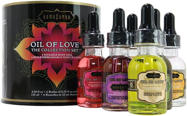 KamaSutra OIL OF LOVE – Essbares Massageöl Für Die Vorliebe, 22 Ml, Natürliche Formel, Das Original