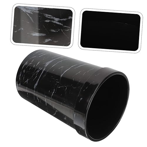 Miniatura 4 de Zerodeko Cubo de basura grande de mármol de 25 galones para oficina, mármol, baño, basura, cubo de basura grande