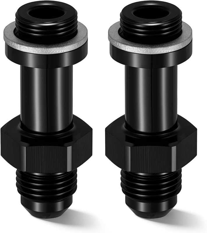 Adaptador de entrada de carburador EVIL ENERGY 6AN macho para 9/16-24 – 2 unidades
