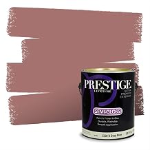 PRESTIGE Paints Exterior Paint and Primer In One, 1-Gallon, Semi-Gloss, Comparable Match of Behr* Autumn Russet*