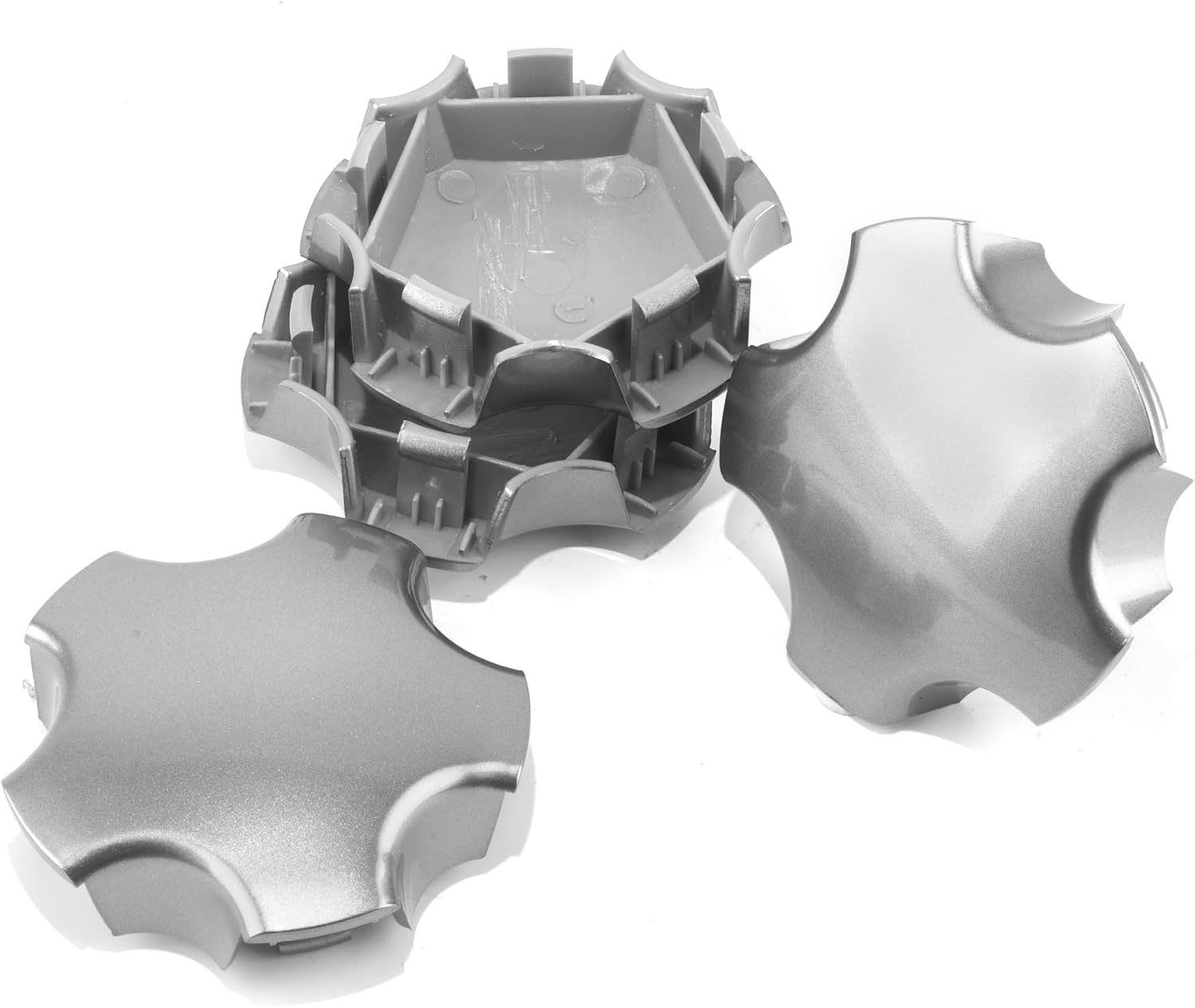 4Pcs Wheel Center Caps for 2005-2008 Chevrolet Corvette 18" 19" 5 Star Wheels 102.8mm(4.05in) Gray Hub Cap Wheel Cover