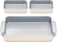 Vista 41 de Caraway Molde rectangular pequeño antiadherente de 9" x 6.5", no tóxico, sin PTFE ni PFOA, núcleo de acero aluminizado, bandeja para hornear