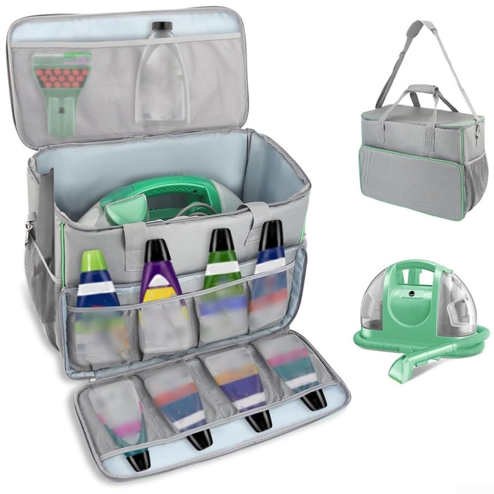 Sac de rangement portable pour nettoyeur de tapis Bissell 1400B conçu pour éviter la poussière et protéger l'équipement pendant le transport