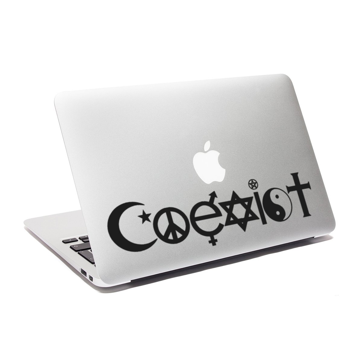 ericraft COEXIST decal Peace Religion Love Sticker Macbook Decal Notebook decal Peace Bumper sticker