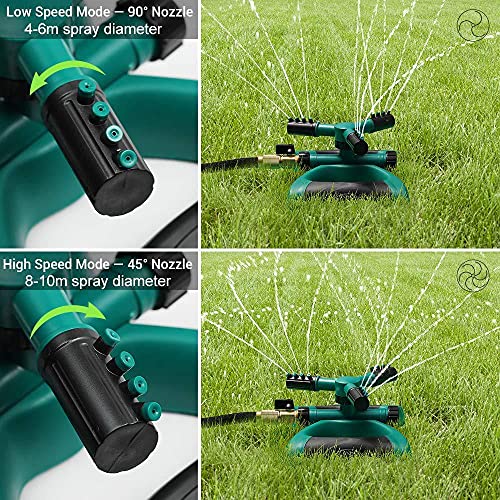 Arroseur Rotatif 360° UrbanWave – Grande Couverture Jusqu'à 360 M² – Arrosage Automatique Pelouse & Jardin