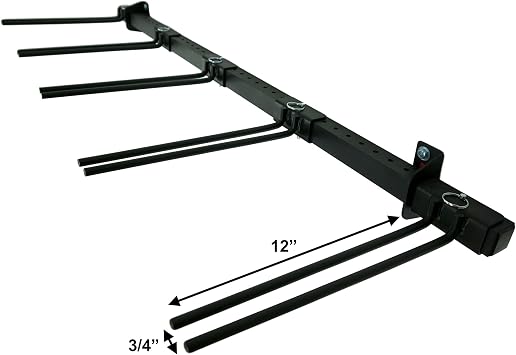 StoreYourBoard Solitude Ski Storage Rack, Wall Mount Organizer with Shelf option, Holds 10 Pairs of Skis, Heavy Duty Supports 300 lbs