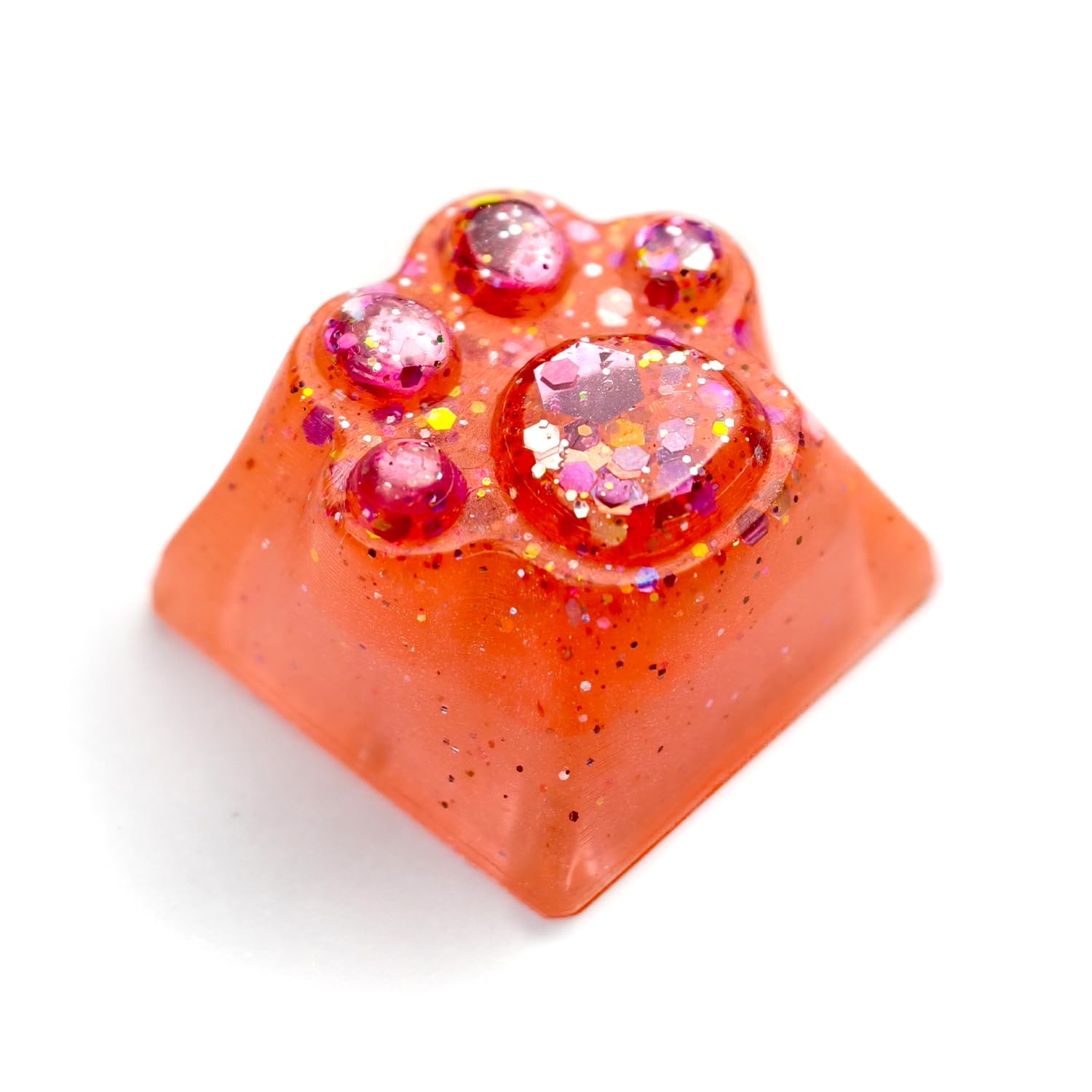 Artisan Resin Keycap Cute Paw Cat - 1U OEM Profile Aesthetic Keycap
