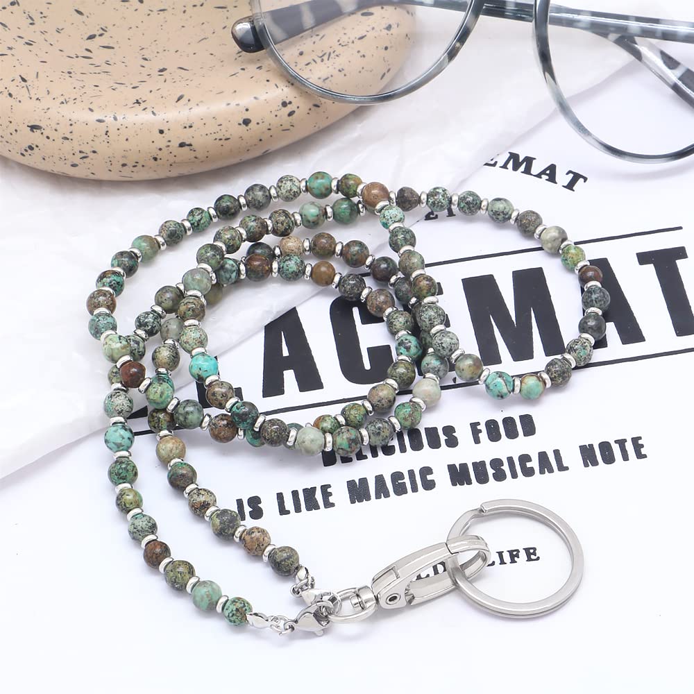 Schlüsselband für Damen, Perlen-Lanyards für Ausweise, Halter, Lehrer, Schlüsselband, Halskette, Gurt für Frauen und Mädchen