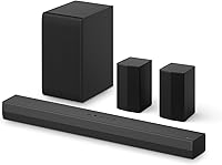 LG S40TR 4.1 Channel Soundbar with Wireless Subwoofer & Rear Speakers, Dolby Audio, WOW Interface, 2024 Model