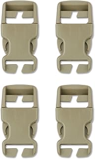 DYZD Plastic Buckle Repair Kit Quick Release Buckles No Sewing Required for Backpack Bag (4pcs Khaki,25 mm)