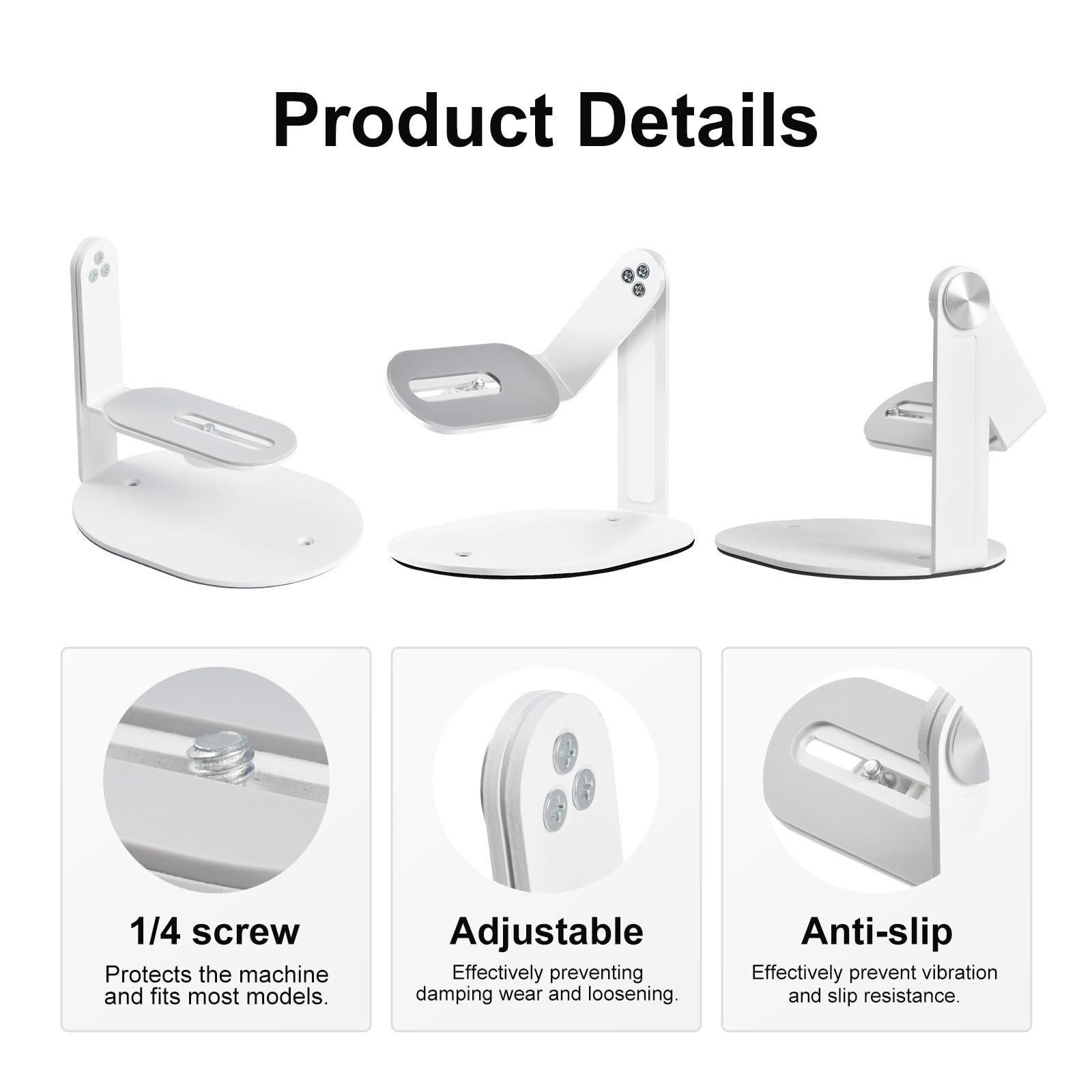 Supporto For Proiettore, Compatibile Con Attacco Generico A 360° Con Vite Da 1/4".