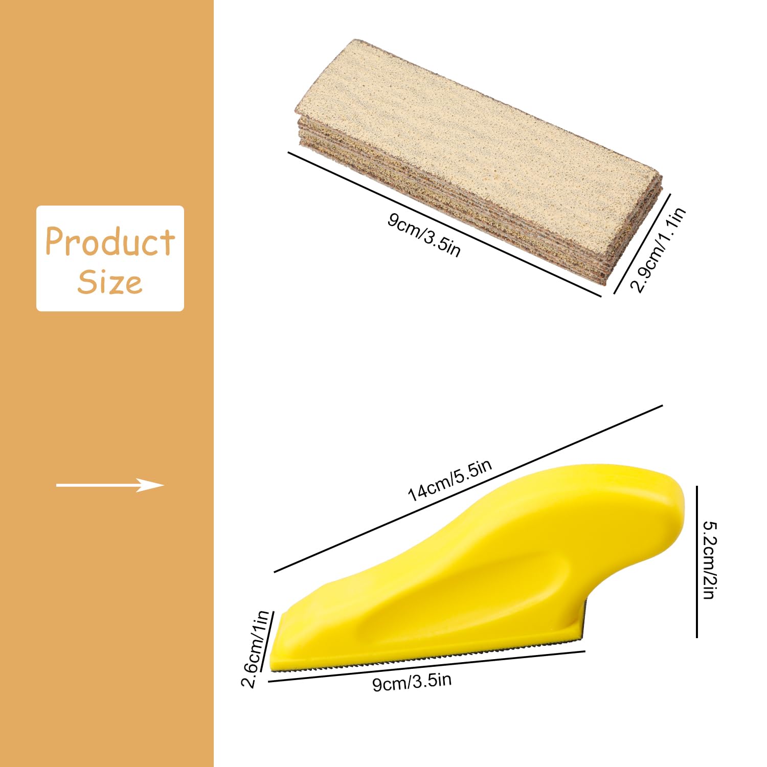 Luckious Micro Sander Kit with 50Pcs Sand Paper - Wet Dry Detail Sandpaper, Ideal for Crafts Wood Finishing, Metal Polishing - Image 2