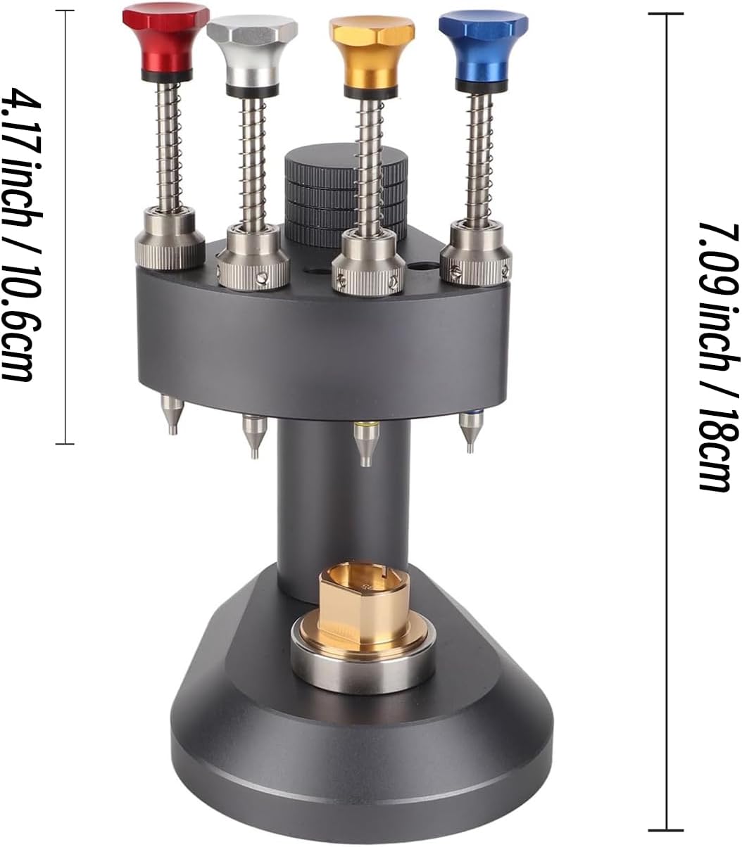 Watch Hand Installation Tool with 4 Steel Needles and 4 Acrylic Needles, High Efficiency and Precise Alignment for All Watch Types,5.31in