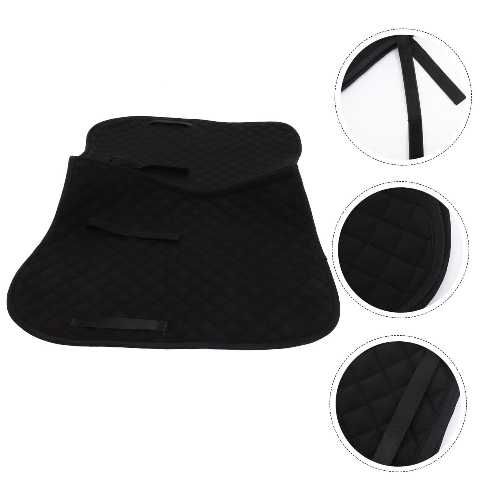 Cojín Negro Silla de Montar Antideslizante para Caballo