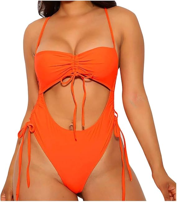 Amazon 女性のビキニ固体セット水着ワンピースパッド入りブラ水着ビーチウェア 可愛い セクシー 水泳 温泉 海水浴 ビーチ スイミング フィットネス 人気 Uvカット 大人 体型カバー 紫外線防止 肌守り 肌触り 美胸 人気着痩せ ワンピース 通販