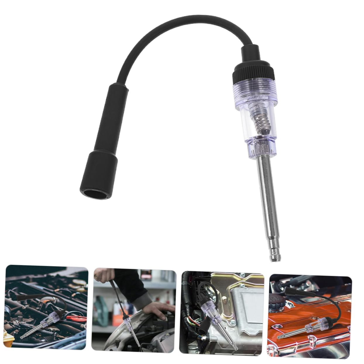 Mobestech 5 Juegos Probador De Encendido De Automóvil Sonda Automática Probador De Bujías En Línea Probador De Chispa De Motor Probador De Automóvil Probador De Compresión 2 piezas x 5