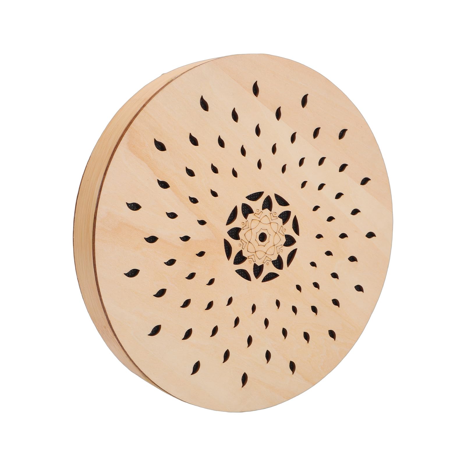 Tamburo a Mano Strumento a Percussione Etnico Legno di Pioppo Tamburo di bambù Musica Rilassante Suono Dell'acqua per Forniture per Feste Domestiche Portatile (Progettazione goccioline)