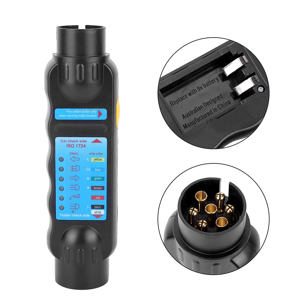 7-Way RV Trailer Plug Tester – Check Lights & Brake Controller On Truck Or SUV
