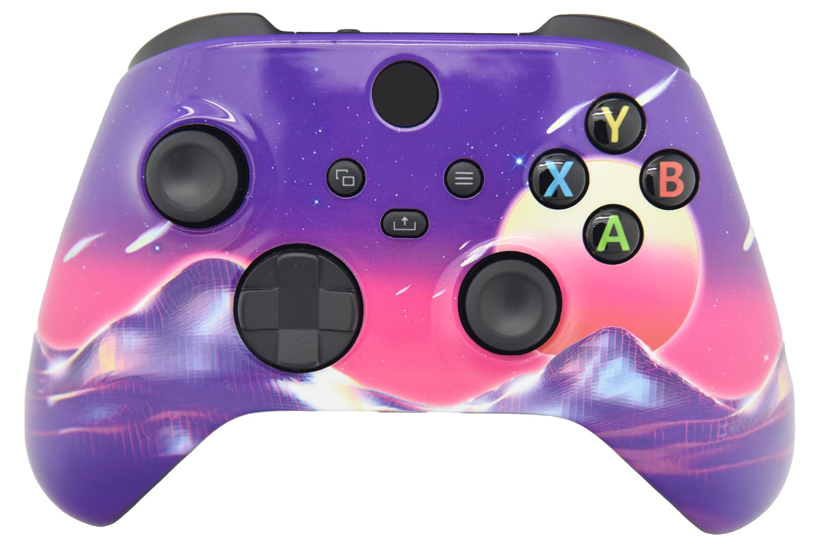 ProControllers LLC Hand Airbrushed Fade Custom Controller Compatible with Xbox Series X/S &amp; Xbox One (Series X/S Cyber Sky)