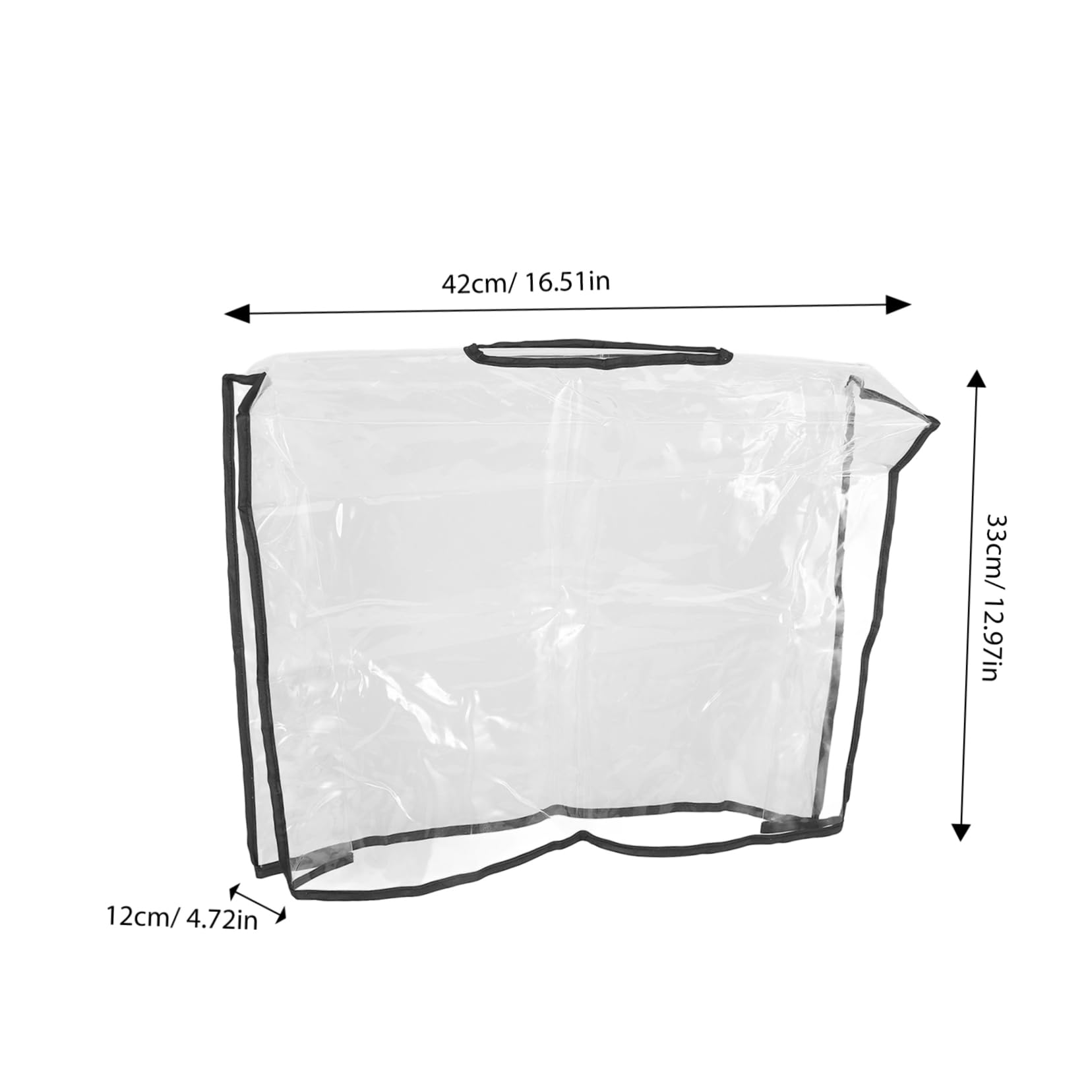 BESPORTBLE Imperméable à Main Transparent Poche Fourre-Tout De Travail Femmes à Main Clair Anti-Pluie à Étanche Housse De à Anti-Pluie S'échapper PVC