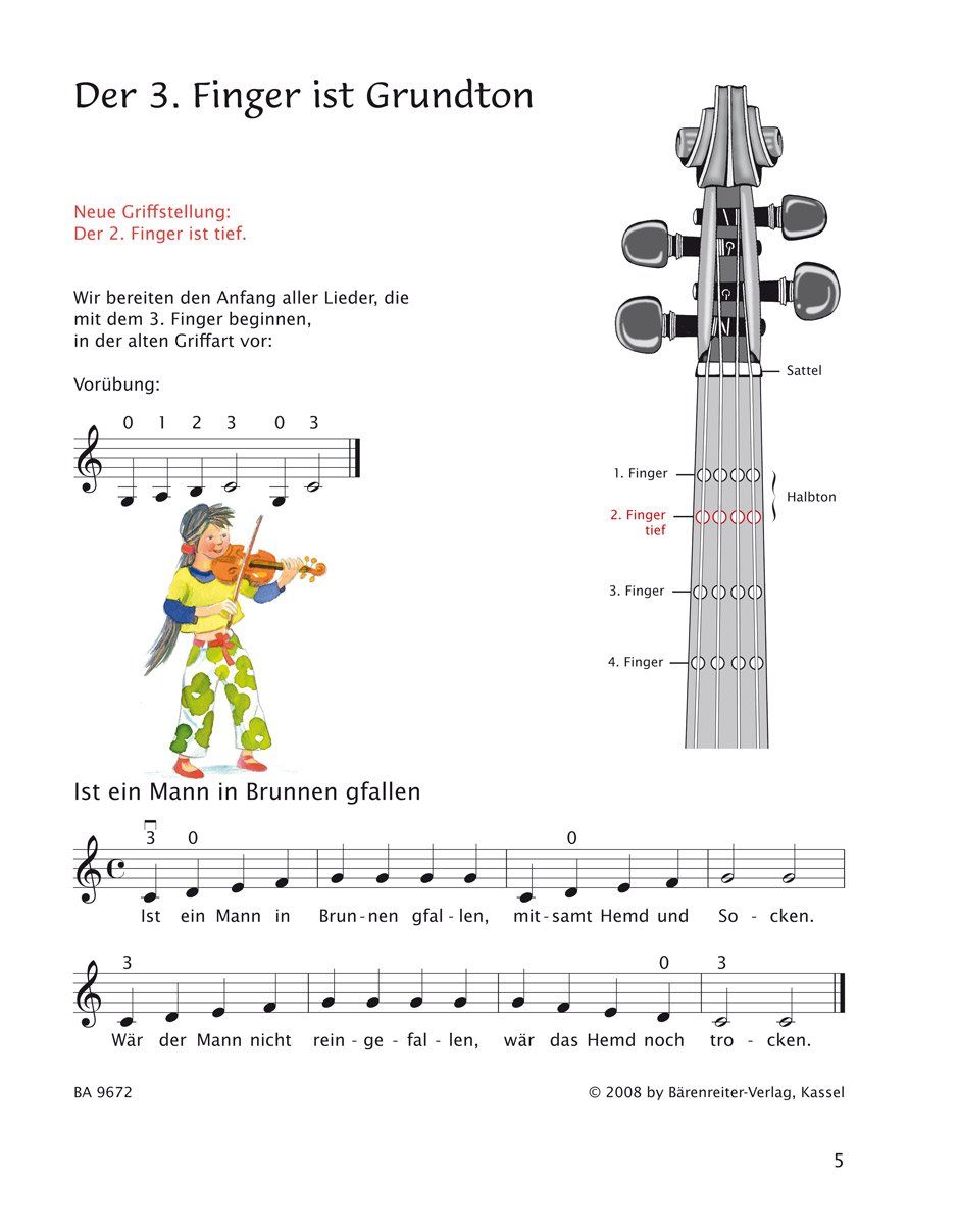 Früher Anfang auf der Geige Band 1 + 2 | Eine Violinschule für Kinder | Saßmannshaus | BA09671 + BA09672 | Bärenreiter Verlag | ISMN 9790006536450 + 9790006536467 | Soundman Kolophonium