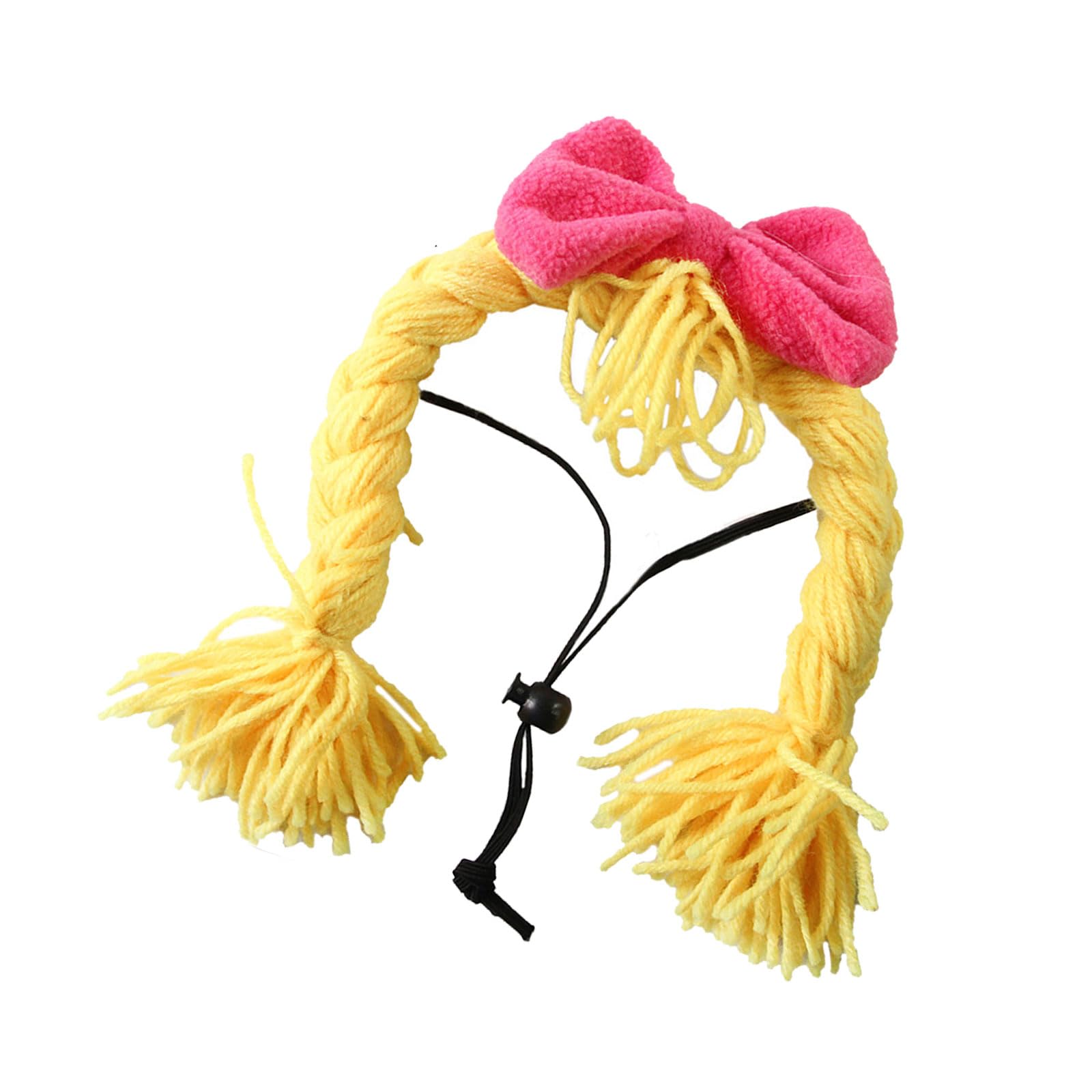 LUCKGONI Fashion Pet Headpiece Eye-catching Look Wigs for Halloween Christmas Party Pet Headdress Wigs for Party