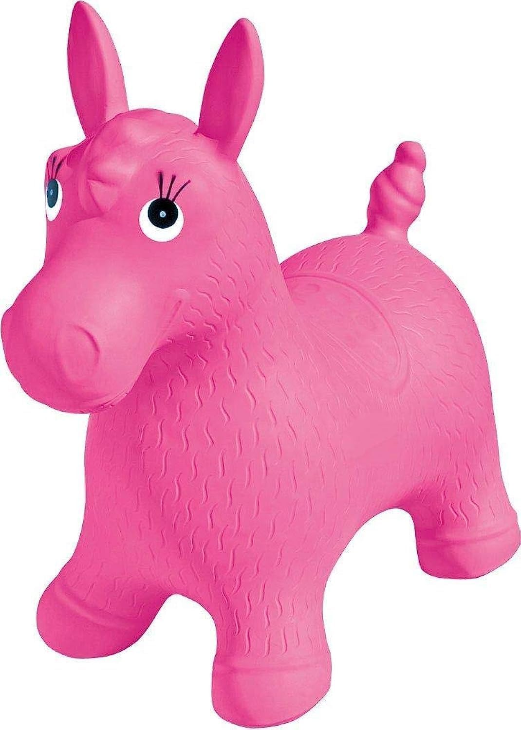 Inflatable Horse Hopper for Toddlers, Best Toy for Babies, Jumping, Bouncing, Hopping, Learn Balancing Ride-on Bouncy Animal Toy for Babies and Children by THE FOUR GLOBAL (Pink)