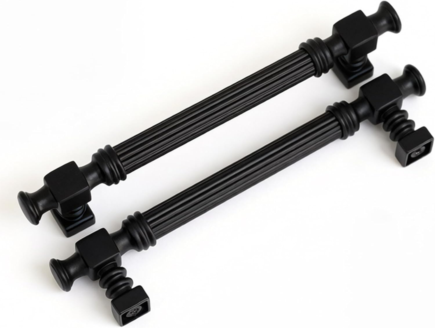 Dixiao 10 Pcs 5" (128mm) Matte Black Cabinet Drawer Pulls, Closet Drawer Pulls, Kitchen Drawer Knob, Cupboard Dresser Hardware Handles, for Kitchen Bedroom Cabinets Closet Furniture Knobs