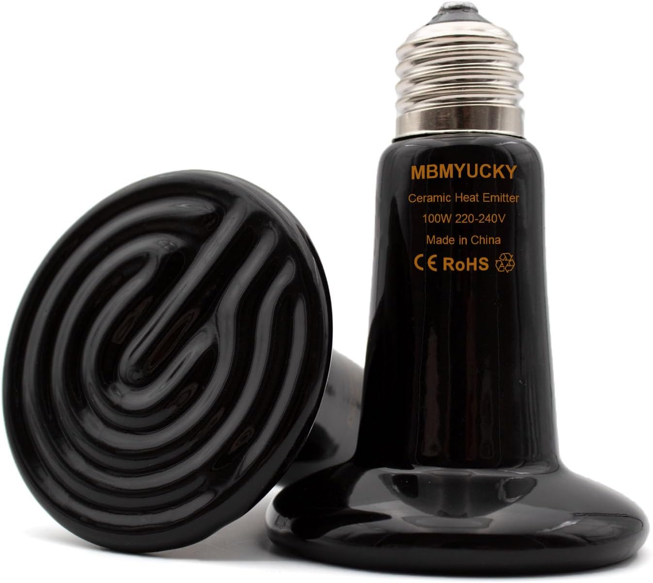 MBMYUCKY Tortoise Heat Lamp Bulb Ceramic Heat Lamp for Reptiles