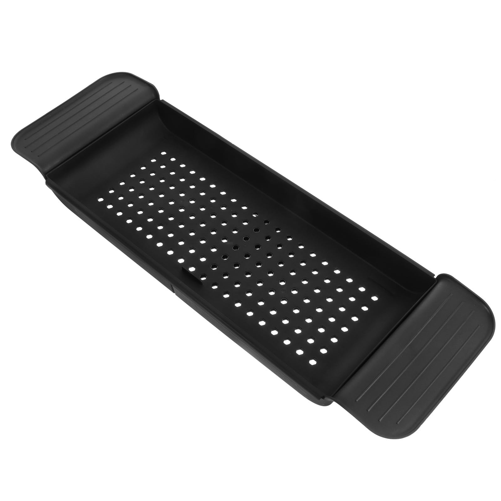 Plateau de bain extensible en PP noir idée cadeau crémaillère utile pour maison et appartement