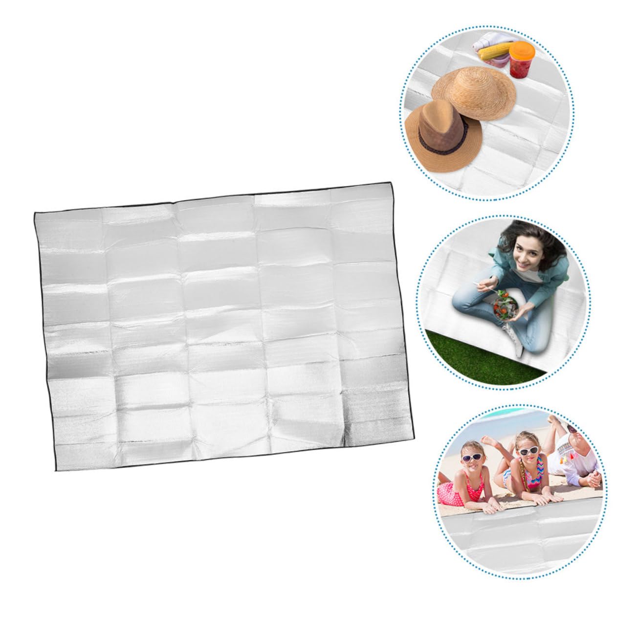 OFFSCH Foam Camping Pad Outdoor Seat Blanket Waterproof Camping Mats Picnic Pillow for Beach Park