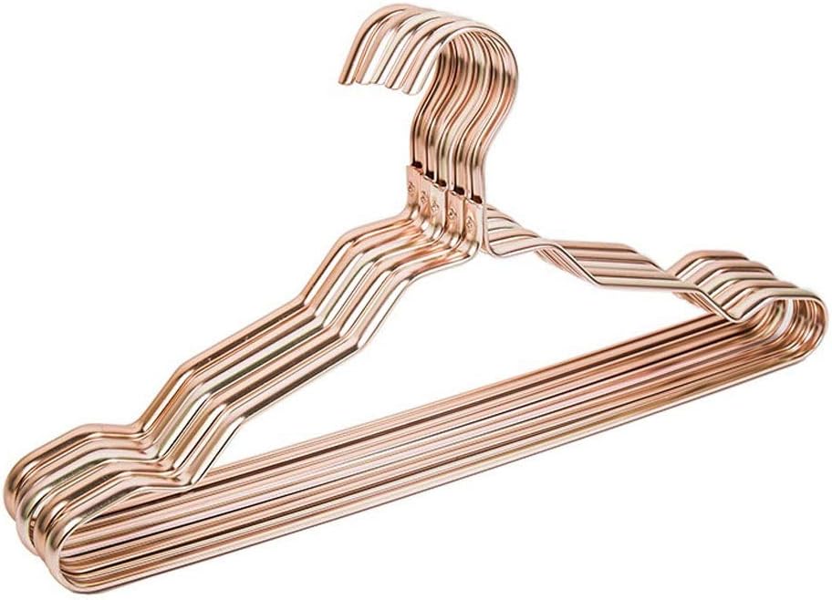 10 pcs Metal Hangers for Clothes Hooks Home Aluminum Alloy Anti-Slip Drying Rack Thicken Windproof Underwear Belt Coat Hanger(C)
