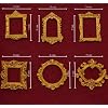 HOUSETREND Mini Frames 6’ متحف الديكور المنزلي لنا ديكور المتحف المصغر لعيد الحب (ذهبي)