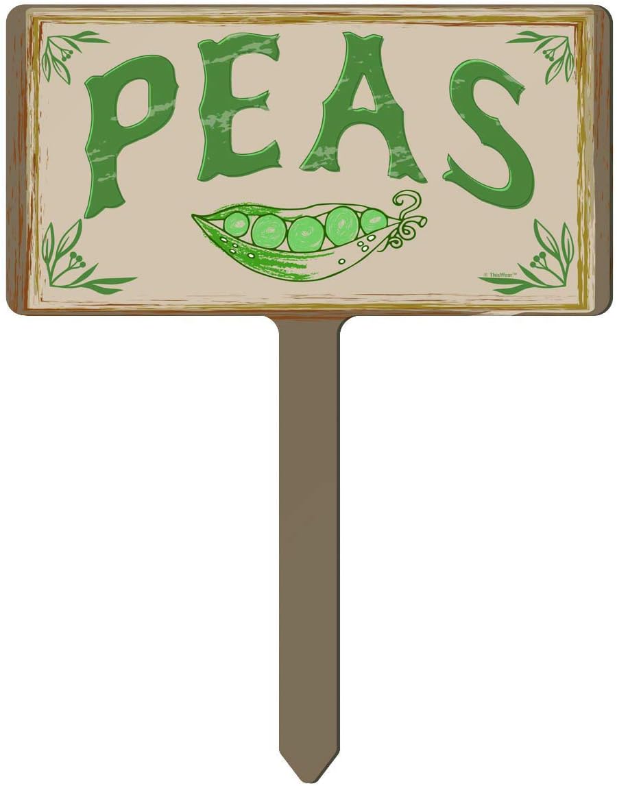 ThisWear Farming Vegetable Garden Sign Pumpkins 1-Pack Rectangle Garden Sign