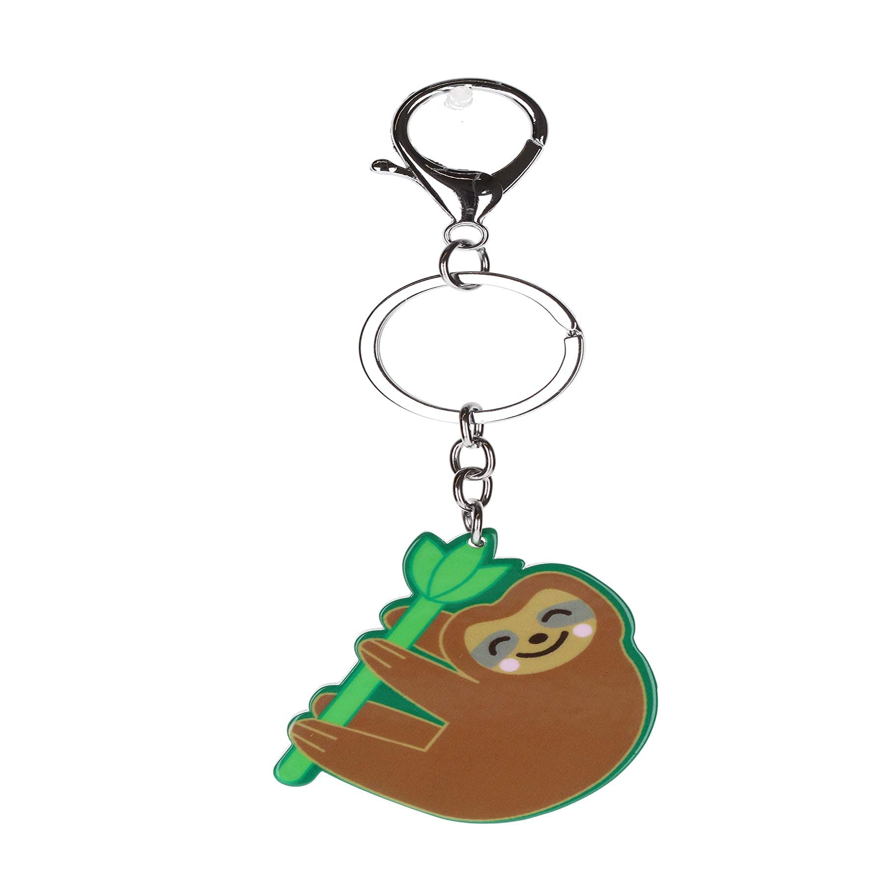 Stands Out, Supplying Outstanding Gifts Smiling Sloth Cute Chilled Novelty Keyring Bag Tag Charm