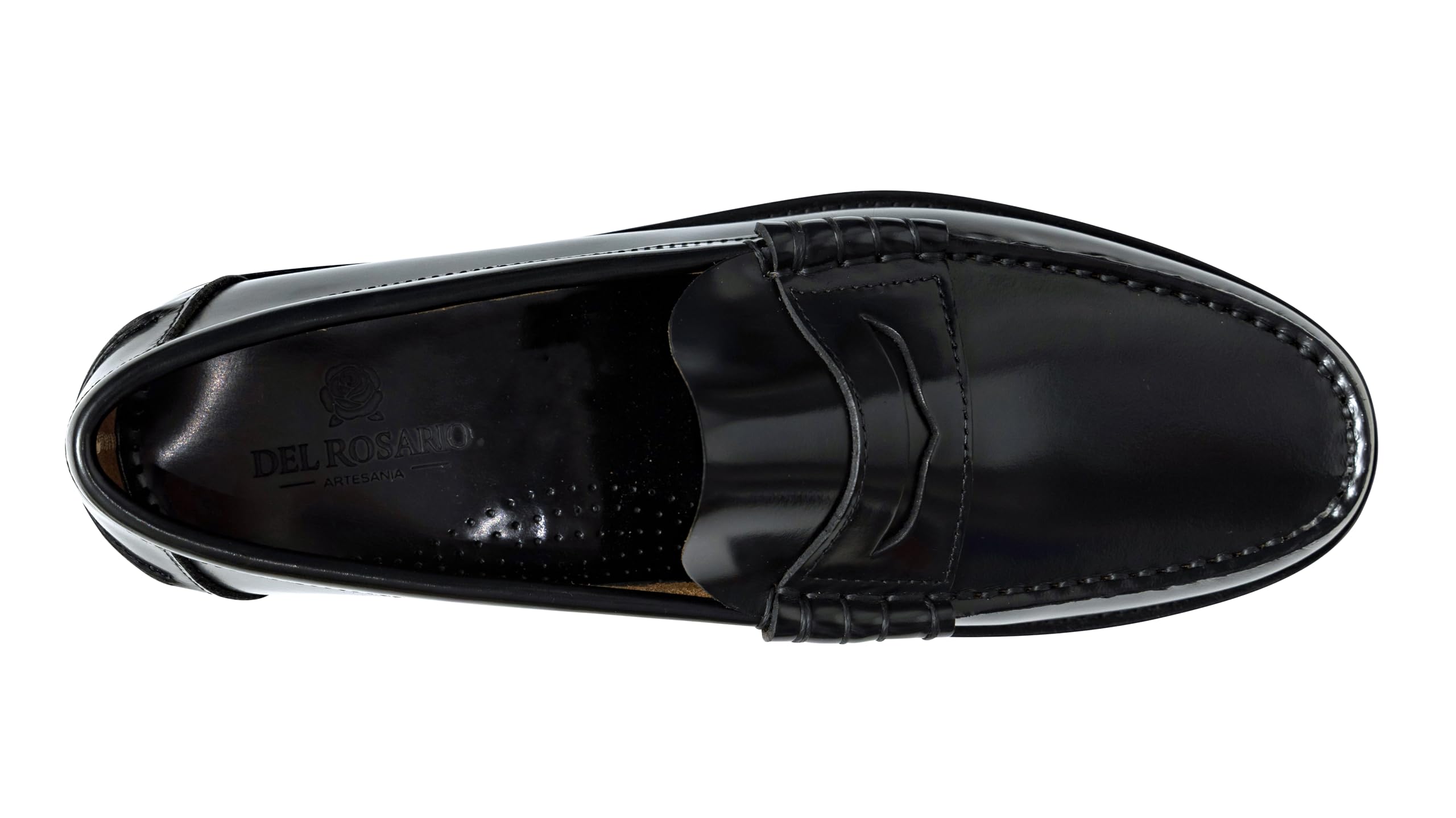 Del Rosario Herren Penny Loafer – Handgefertigt in Portugal – Blake-Machart, Echtleder, durchgenähte Ledersohle, LWG-Zertifiziert
