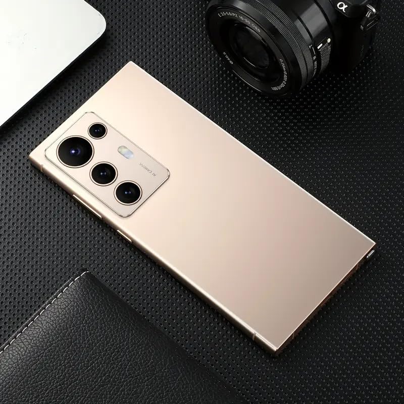 Ultra Unlocked Cell Phone,Built in Pen The S22ULTRA Phone,Smartphone Battery 4000mAh 6.8" HD Screen,Android 12.0 4+64GB Dual SIM/Photos (Golden-2)