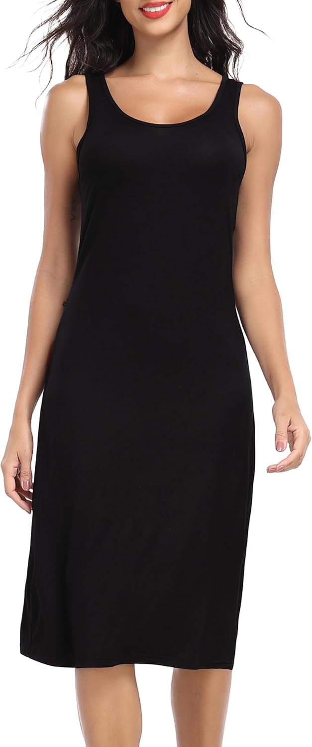 Lovasy Full Slip for Women Under Dress Long Wide Straps Slips Sleeveless Tank Tops Dresses Nightgown S-3XL - Image 7
