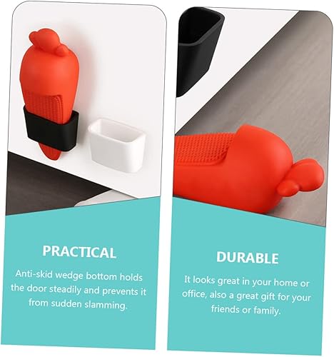 Miniatura 3 de Tope de puerta en forma de zanahoria para puerta de colisión, protector de pared para puerta de oficina en casa