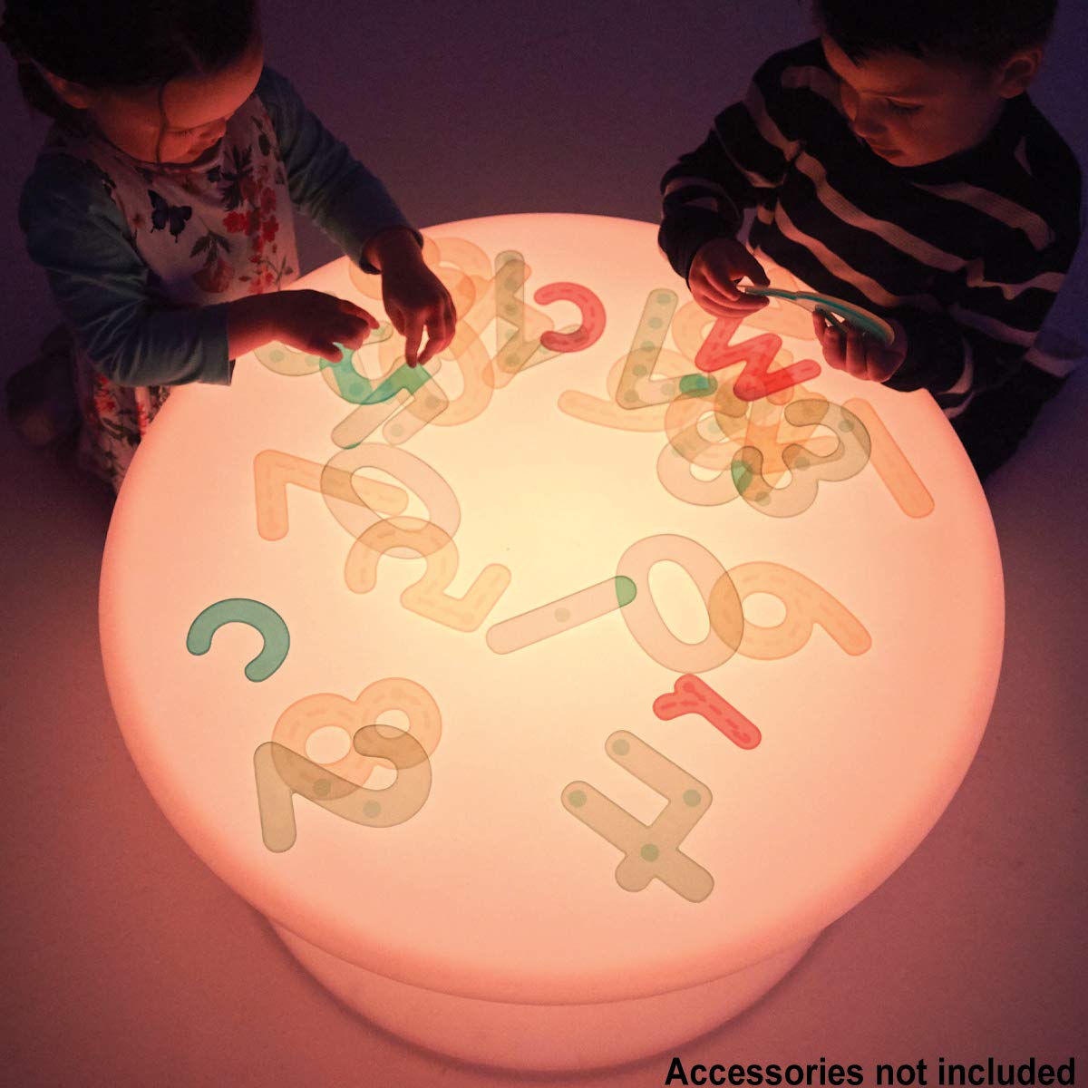 TickiT Sensory Mood Light Table - in Home Learning Station for Sensory Play - Light & Color Exploration - Light Box Table - Decorative Table for Kids