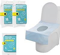 Vista 1 de TRIPTIPS Fundas desechables para asiento de inodoro, paquete de viaje de 20 unidades, uso más rápido, sin adhesivos, impermeable, funda de asiento