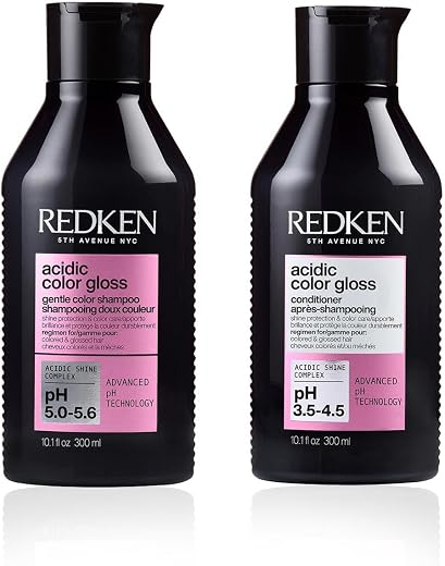 Redken's Acidic Color Gloss Sulphate Free Shampoo &amp; Conditioner Combo | For Color Protection &amp; Shine | For Colored Hair | ...