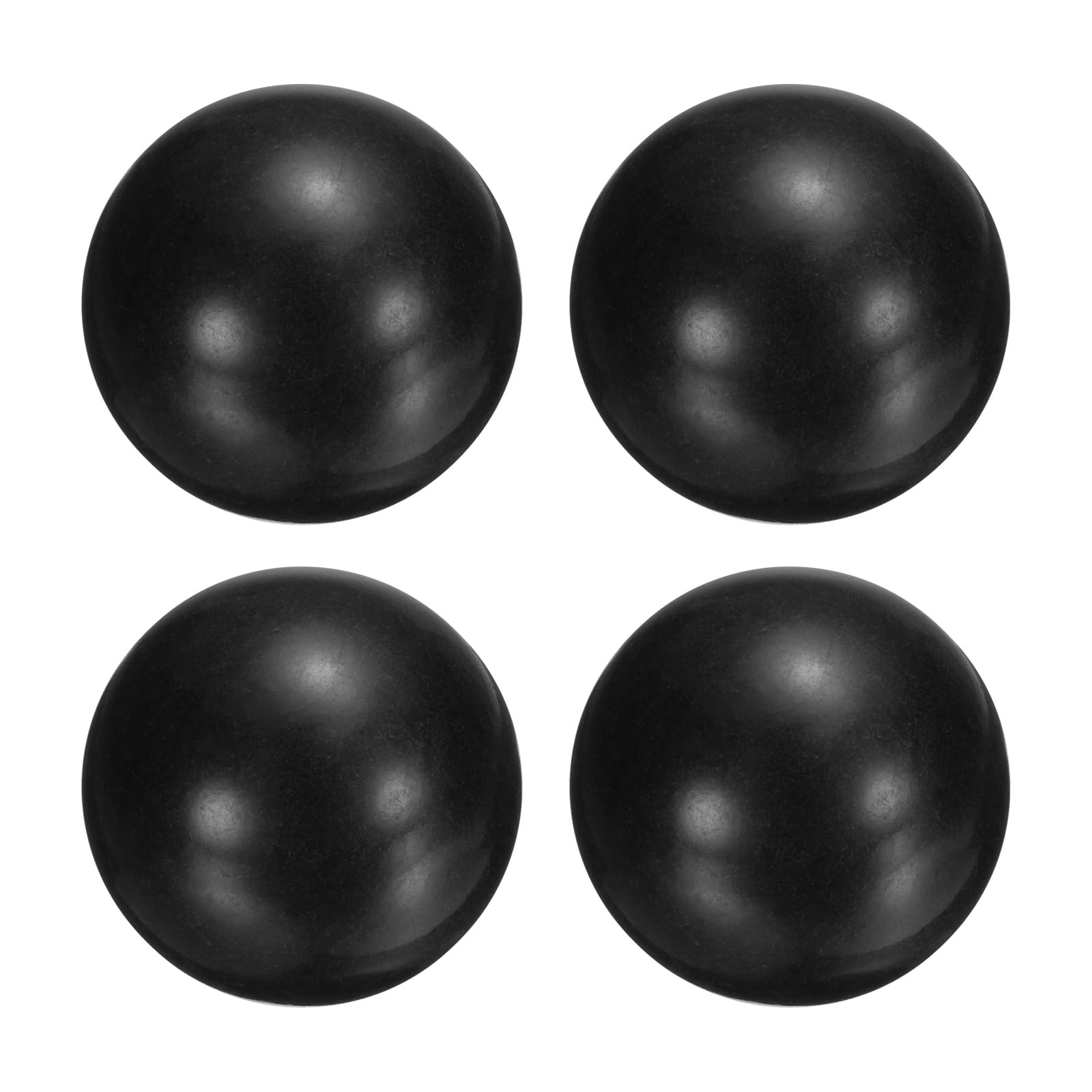 QUARKZMAN 4 Piezas Bolas de Cojinete de Plástico PP 30 mm, Bolas Macizas de Polipropileno Precisión G2, Negro