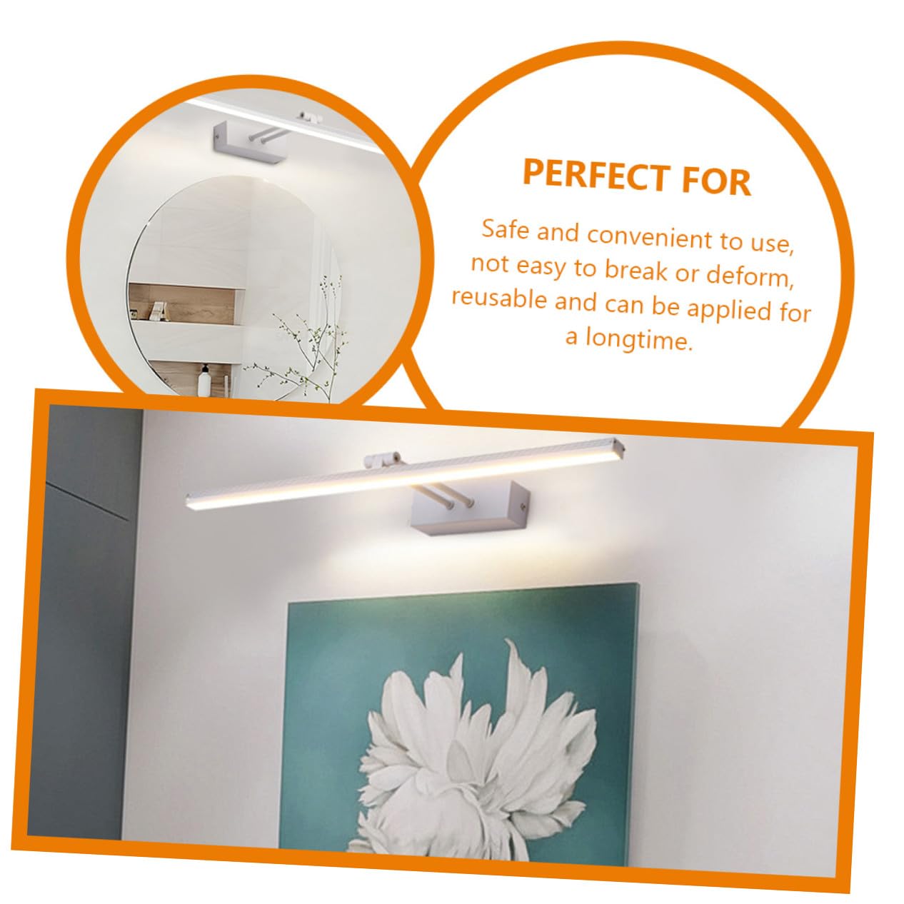 Lampada LED per Specchio Bagno, Luce Parete Bianca Minimal