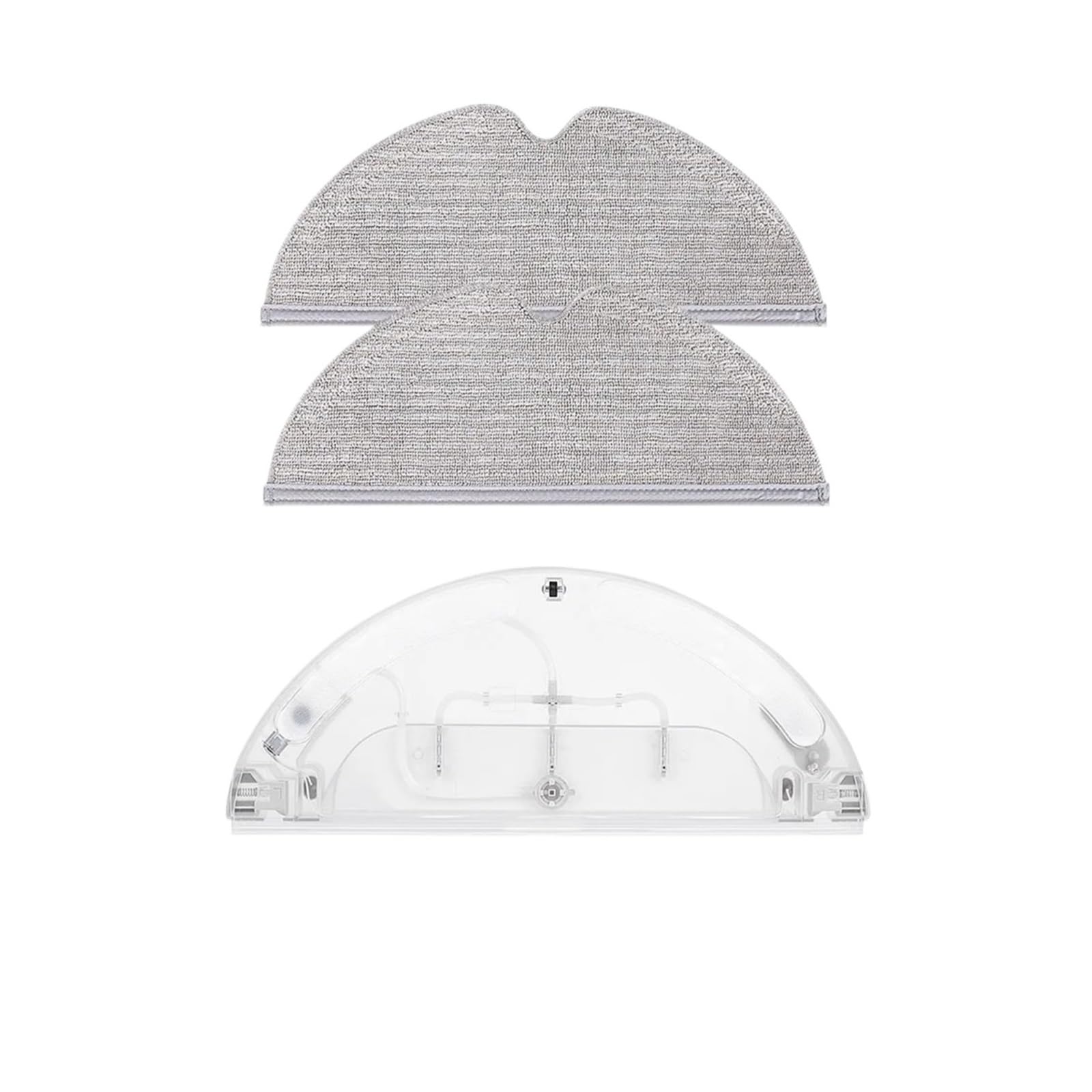 Xymurvvd 1Pcs White+2Mop Water Tank Mop Cloth, Compatible For Xiaomi，1C Stytj01zhm 1T Stytj02zhm Even Water Output Robot Vacuum Cleaner Spare Parts(1Pcs White+2Mop)