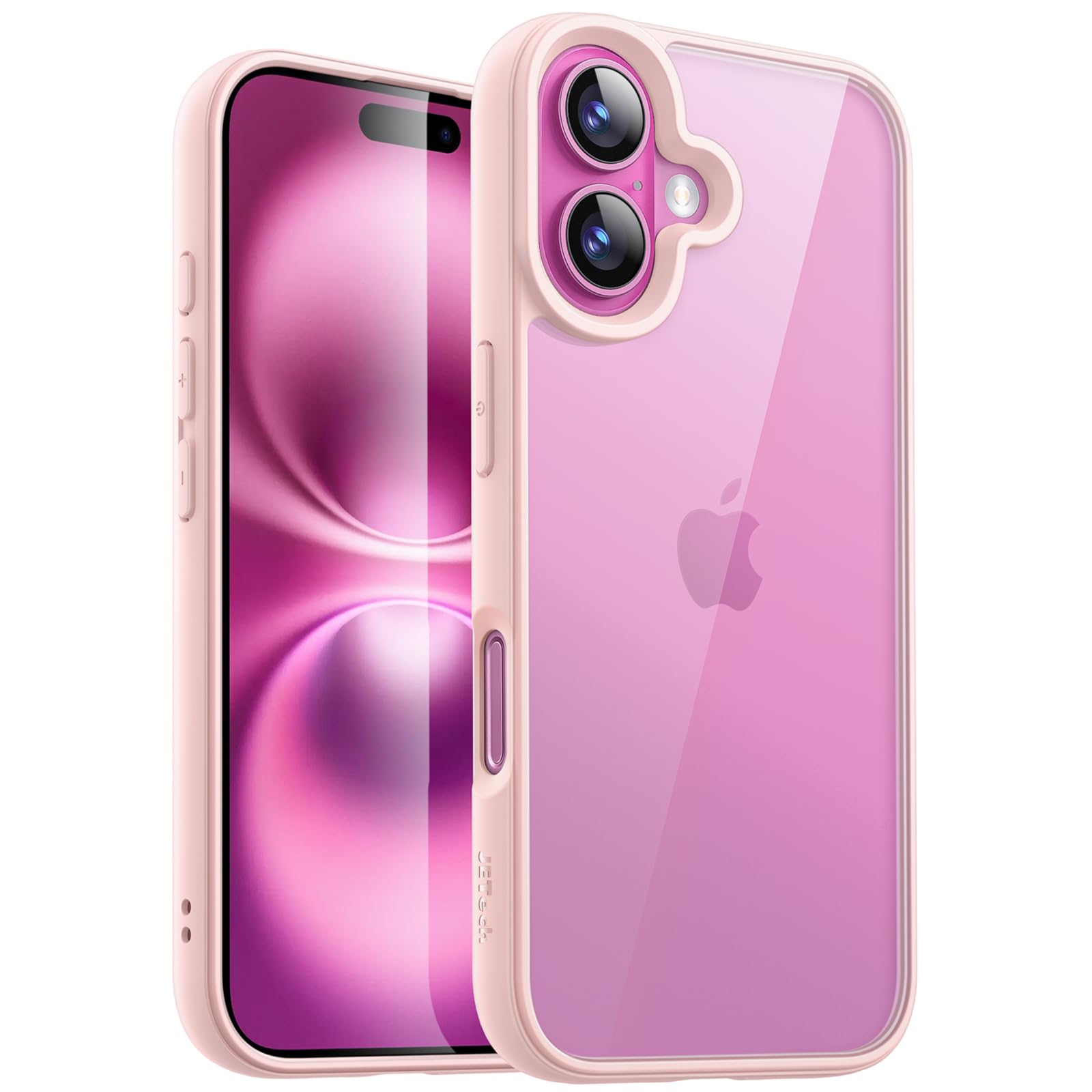 JETech Case for iPhone 16 Plus 6.7-Inch, Shockproof Phone Bumper Cover, Solid Color Matte TPU Frame