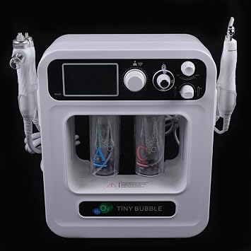 4in1 Hydra Hydro Facial Machine 300W, Water Dermabrasion Microdermabrasion Diamond Peeling Device, 110-220V Plastic Shell, Home Spa Beauty for Face, Hydration, Skin Radiance