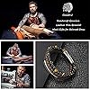 Mens Leather Bracelet – Classic Handmade Braided Black & Brown Cuff Bracelet with Engraved Magnetic Clasp Free Jewelry Gift Boxed #1
